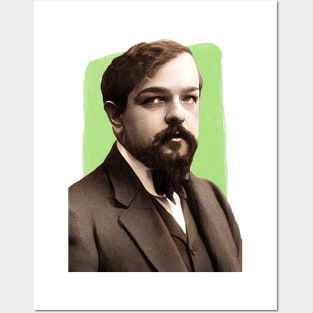 French Composer Claude Debussy illustration Posters and Art